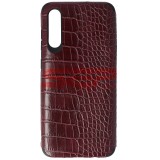 Husa Samsung Galaxy A70, TPU Piele Crocodil, Burgundy