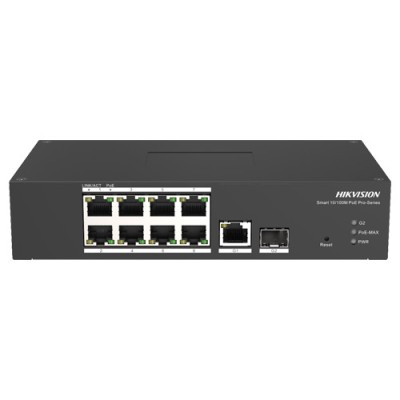 Switch Smart managed 8 porturi PoE, 2 porturi uplink SFP/RJ45 - HIKVISION DS-3T1310P-SI-HS foto