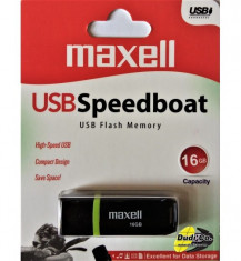 Memorie USB Maxell 16GB SpeedBoat USB 2.0 Black foto