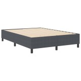vidaXL Cadru de pat platformă Gri &icirc;nchis 140 x 190 cm țesătură 3337408