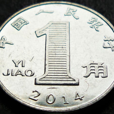 Moneda 1 YI JIAO - CHINA, anul 2014 * cod 2267