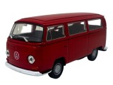 Macheta Volkswagen T2 Bus roșu &ndash; scara 1:36 model Welly seria NEX