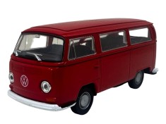 Macheta Volkswagen T2 Bus roșu &ndash; scara 1:36 model Welly seria NEX