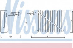 Vaporizator / Evaporator aer conditionat VW PASSAT (3B3) (2000 - 2005) NISSENS 92272 foto