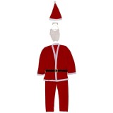 Costum Catifelat Mos Craciun pentru Adulti - One Size