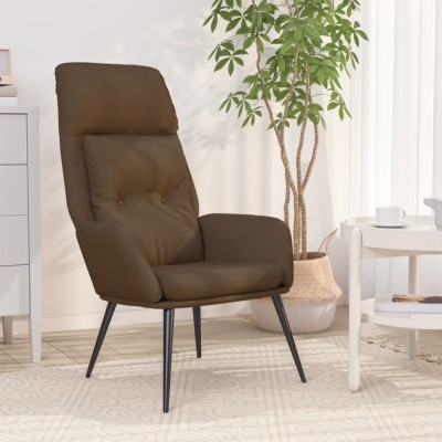 vidaXL Scaun de relaxare, maro, piele &amp;icirc;ntoarsă artificială foto