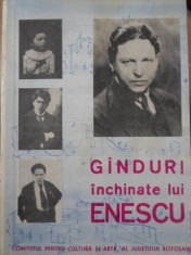 GANDURI INCHINATE LUI ENESCU - ANTOLOGIE DE VICTOR CRACIUN SI PETRE CODREA foto