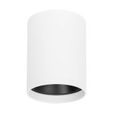 Spot aplicat Versa GU10 IP20, alb+negru, Metsan