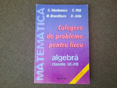 CULEGERE DE PROBLEME PENTRU LICEU CLASELE IX-XII C NASTASESCU 2004 27/0 foto