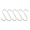 Set 5 carlige pentru suspendat carnea, tip S, otel inoxidabil, 12 cm