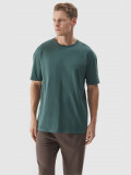 Tricou oversize unicolor pentru bărbați - verde măsliniu, 4F Sportswear