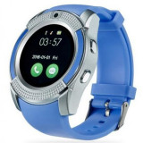 Ceas Smartwatch TarTek&trade; V8, camera foto, cartela sim, blue
