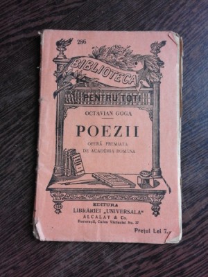 POEZII - OCTAVIAN GOGA foto