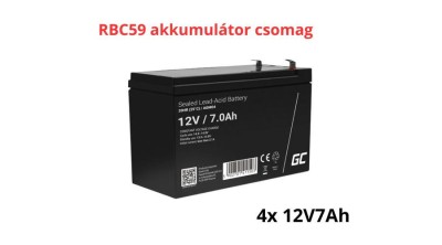 Pachet de baterii de &amp;icirc;nlocuire APC RBC59 (4x 12V 7Ah) foto
