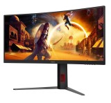 Monitor Gaming AOC CU34G4, 34 , 3440 x 1440 pixeli, Black, Red, 3 ani Garantie