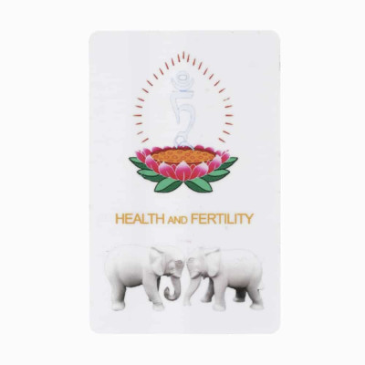 Card amuleta cu Tara Alba pentru Fertilitate, Sanatate, Forta vitala si spirituala foto