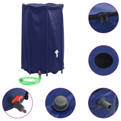 Gossi rezervor de apa cu robinet, pliabil, 500 l, pvc foto