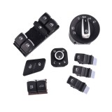 Cumpara ieftin Set 8 butoane interior VW Passat b6 comutator lumini oglinda rezervor