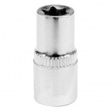 Cheie tubulara Torx E8, 1/4&quot;, 25mm, CR-V, Yato YT-05215