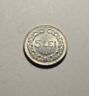 5 lei 1950 UNC foto
