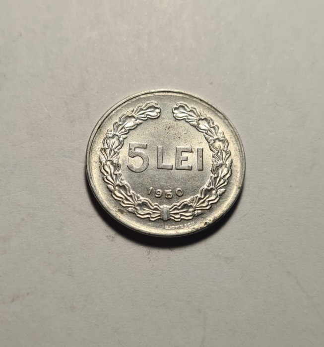 5 lei 1950 UNC