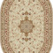 Covor Clasic Lotos 523 Oval - 60x110, Crem, Bej