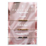 Set bratari minmaliste cu ochi de tigru, hematit si turmalina neagra - Protectie si impamantare