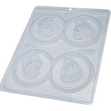 Forma pentru ciocolata BWB 800, 18.5 x 24 cm, plastic, silicon, transparent