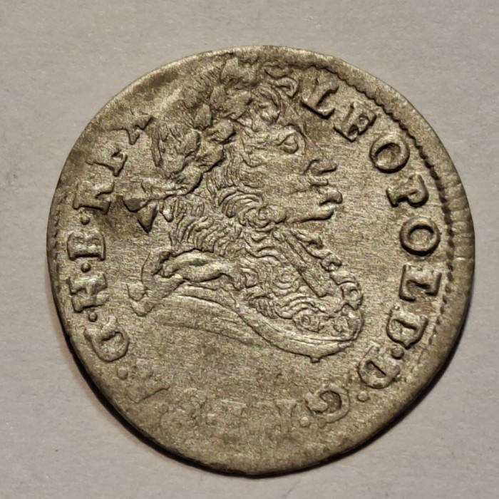 Ungaria 1 poltura 1700 argint Leopold l