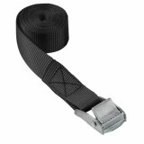 Chinga de ancorare cu clema de fixare 2,5x300 cm, negru, 1 buc