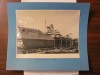 PVM - Fotografie format mare nava maritima vapor vas sfarsitul anilor &#039;50 / URSS, Alb-Negru, Europa, Transporturi