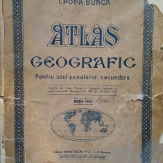 Atlas geografic pentru uzul scoalelor secundare I. Popa-Burca