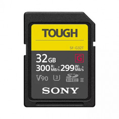 Card de memorie Sony SDHC Tough Professional, 32GB, UHS-II, Class 10, R300MB/s, W300MB/s