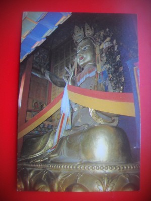 HOPCT 5491 STATUIA MANJUSRI BODHISATTVA -CHINA -ASIA-CIRCULATA foto