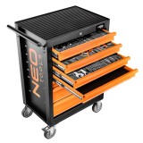 Dulap de scule NEO TOOLS cu 7 sertare si 129 unelte incluse