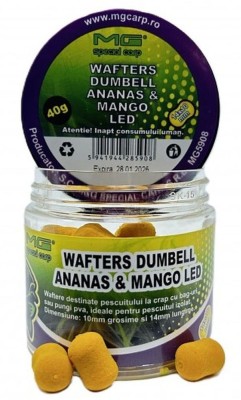 Wafters MG Dumbell LED, Ananas Mango, 10mm, 40g foto
