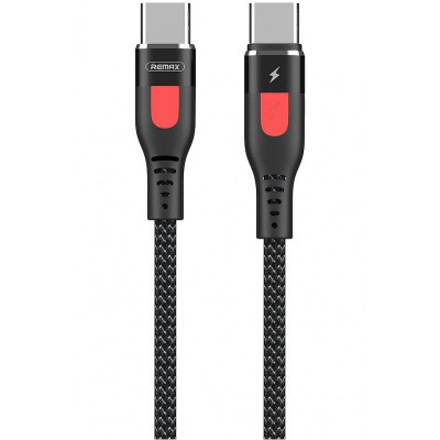 Cablu Date si Incarcare USB Type-C la USB Type-C Remax Super PD, RC-151cc, 1 m, Negru foto