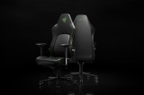 Scaun Razer Iskur V2 NewGen, tip spuma spuma turnata PU, suport lombar integrat, tetiera reglabila, cotiere 4D, clasa de ridicare pe gaz 4, negru verd
