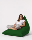 Fotoliu puf, Bean Bag Ferndale, Pyramid Bed, 145 cm, poliester impermeabil, verde