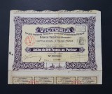 Actiune petrol 1913 soc. Victoria , Baicoi , Tintea , titlu , actiuni