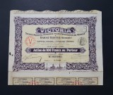 Actiune petrol 1913 soc. Victoria , Baicoi , Tintea , titlu , actiuni