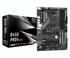 PLACA de BAZA Asrock &quot;B450 PRO4 R2.0&quot;, skt AM4, ATX, AMD B450, 4 x DDR4, max. 128 GB, 6 x SATA, 2 x M.2, 7.1, &quot;B450 PRO4 R2.0&quot;
