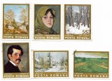 Romania (640b) - Reproduceri de arta - I. Andreescu, 1975, serie obliterata