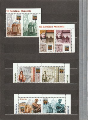 ROMANIA 2016 LP 2123 b DESCOPERITI ROMANIA MUNTENIA SERIE CU VINIETA MNHNESTAMPILATA foto