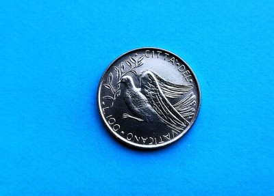 100 Lire 1972 Vatican-UNC-RAR foto
