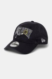 New Era șapcă de baseball din bumbac culoarea bleumarin, cu imprimeu, 60595280