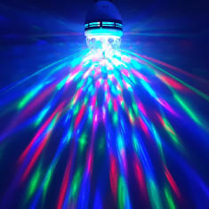 Bec LED Rotativ, Party Light cu Senzor de Vibratii foto