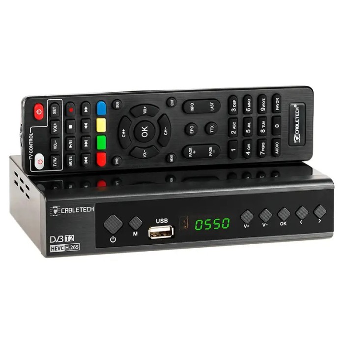Tuner DIGITAL Terestru DVB-T2 /DVB-T /DVB-C CABLETECH URZ0336C
