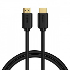 Cablu de date Baseus HDMI tata - HDMI tata, 4K, 60Hz, 3D, HDR, 18Gbps, 1m, Negru foto