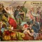 LITOGRAFIE VECHE/ISTORIE ROMANA,,JEFUIREA ROMEI DE CATRE VANDALI&quot;/POZE